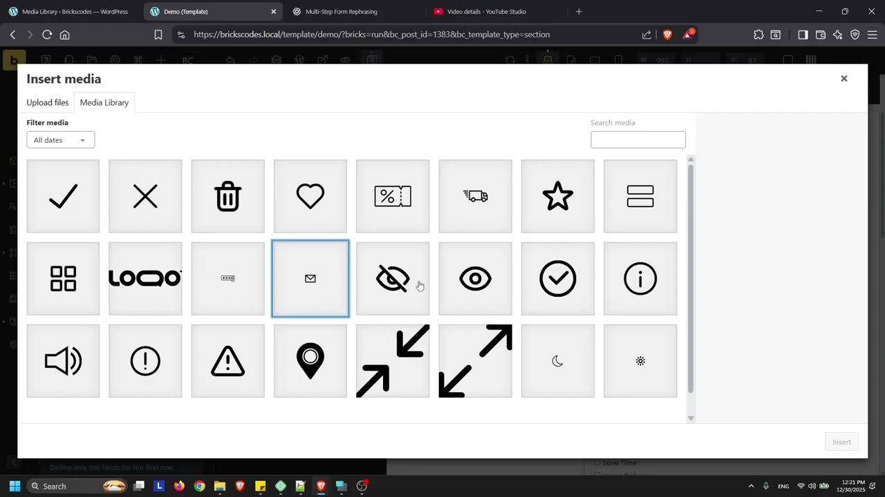Bricks Builder - Native Form + Alpine.js - Multi Select, Icon Input/Checkbox/Radio, Int’l Telephone