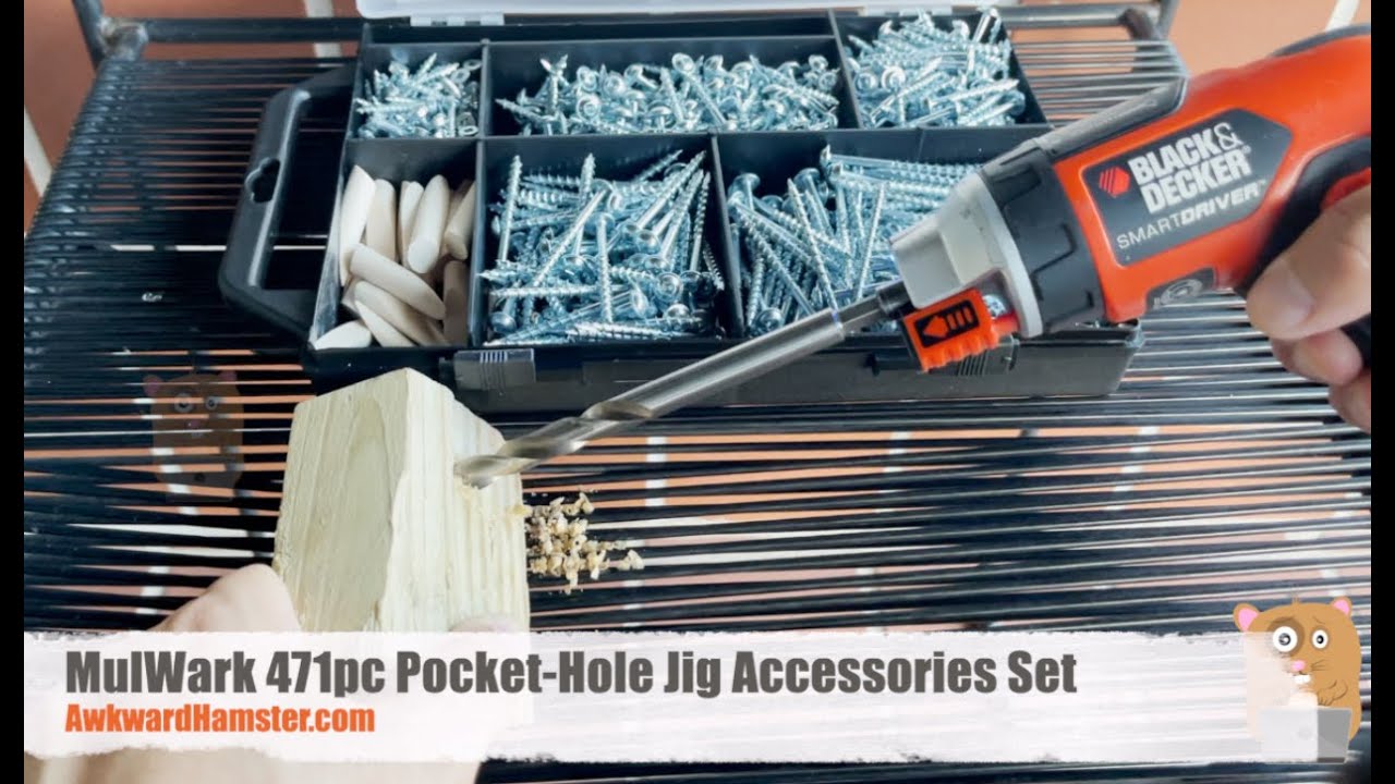 MulWark 471pc Pocket Hole Jig Accessories Set 