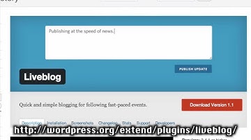 How to live blog using the WordPress Liveblog plugin - PressThis