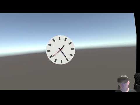 Clock created with Unity in Virtual Reality (VR)