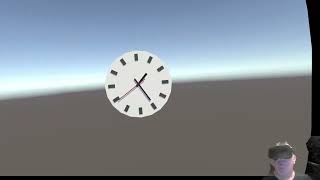 Clock created with Unity in Virtual Reality (VR)