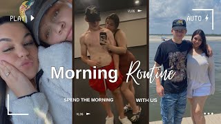 OUR FIRST VIDEO! Our morning routine as a couple in high school!