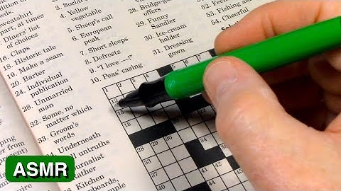 Crossword Puzzle 21 Start to Finish -  ASMR Sleep