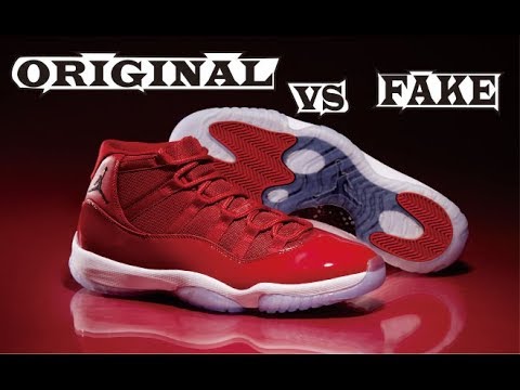 jordan 11 win like 96 fake vs real