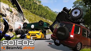 BeamNG Drive Movie: Italian Hypercar Heist (+Sound Effects)  S01E02