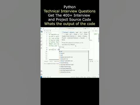 python Technical Interview Preparation for 2+ years experience # ...