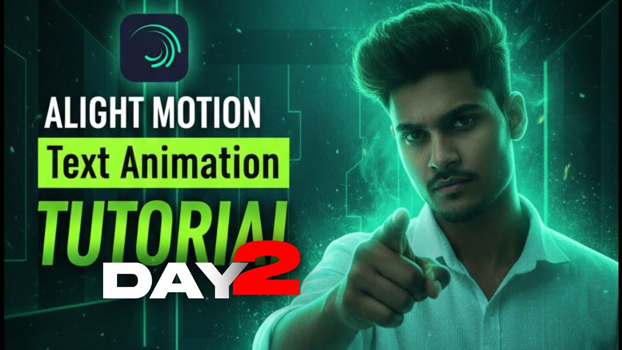 Lyrics Editing Alight Motion Tutorial Text Animation DAY 02 - YouTube