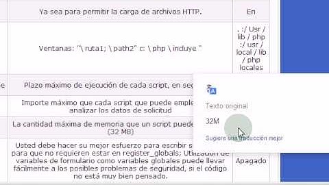 configuracion PHP Cpanel