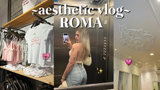 aesthetic vlog ROMA I selfcare night, cinema date, starbucks, pack with me