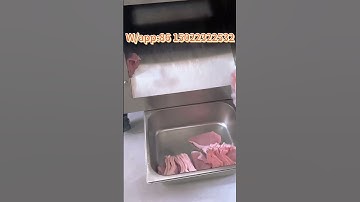 Precision at Its Best: Commercial Meat Slicer in Action!