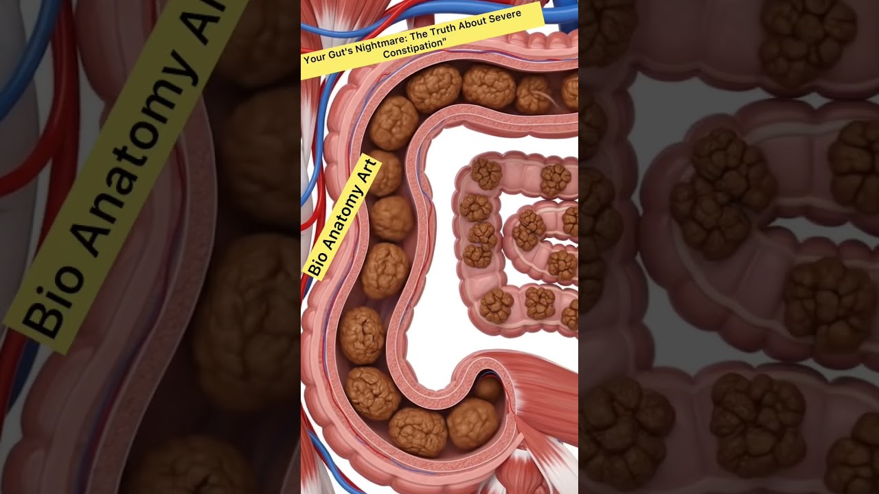 Your Gut's Nightmare: The Truth About Severe Constipation| Bio Anatomy Art | Gut Health
