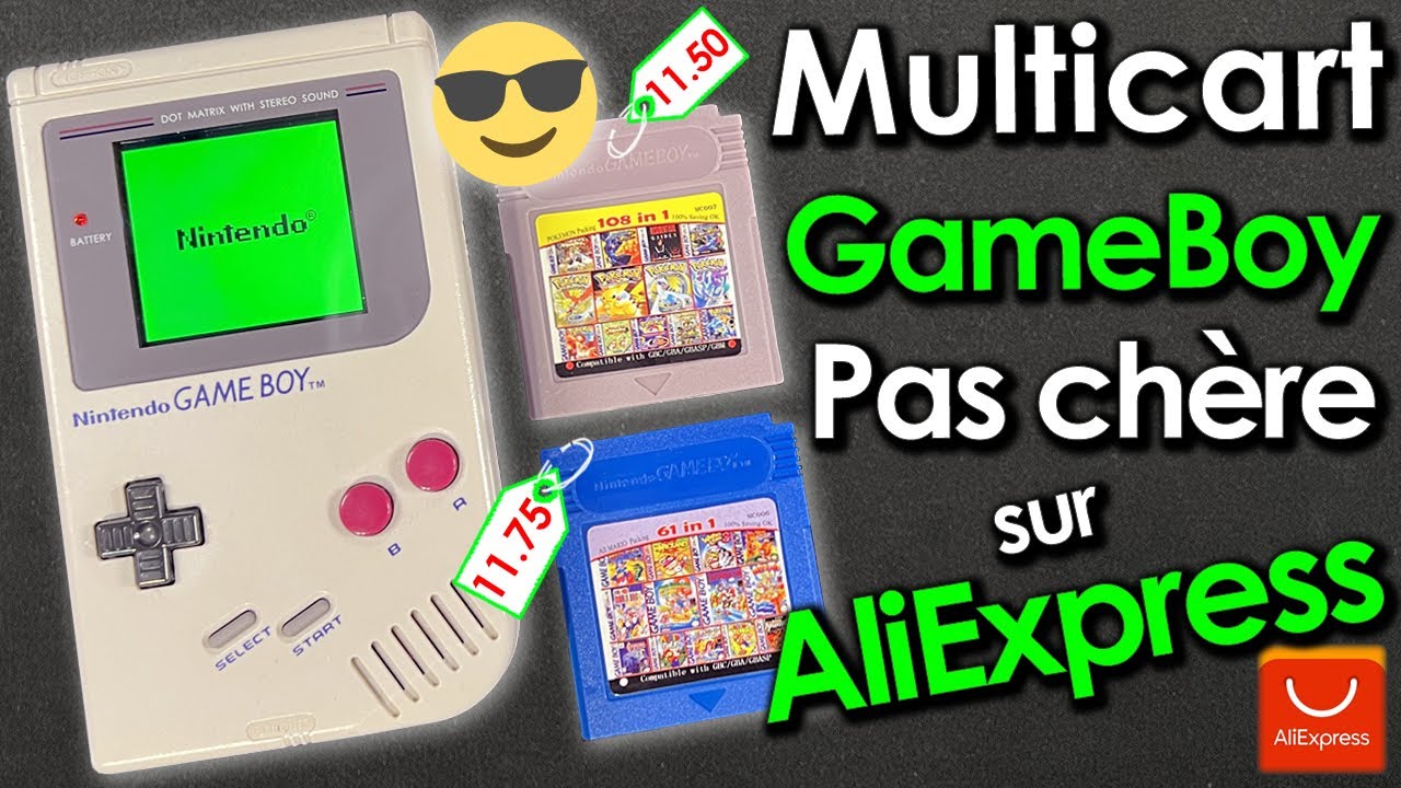 Cartouche 61 Jeux En 1 - GameBoy / GBC / GBA / GBA SP - Multi-jeux Rétro Neuve