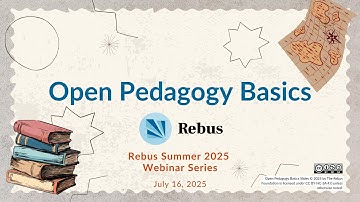 Open Pedagogy Basics