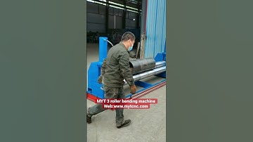 MYT 3 roller plate bending machine #rollingmachine #bendingmachine