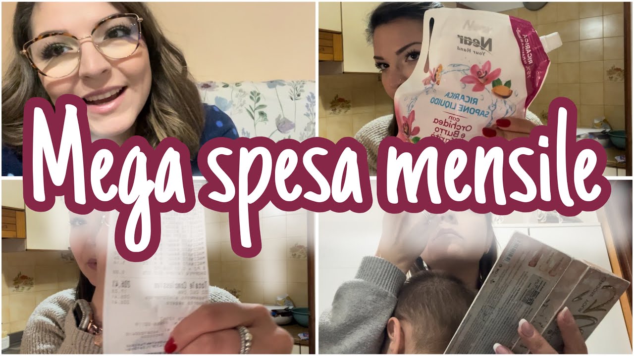 MEGA SPESA MENSILE 🌸 Vita quotidiana da mamma 💖