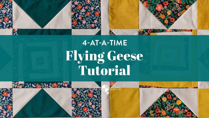 Neighborhood Quilt Club: Flying Geese: Method 2 (Tutorial)