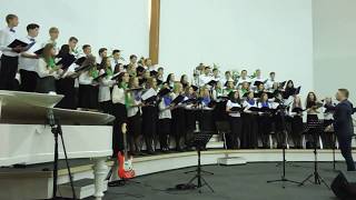 ♪ ♫ «Тебе хвалу, благодаренье». Молодежный хор церкви ЕХБ «Вифлеем»
