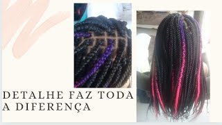 tranças box braid com mechas coloridas｜Búsqueda de TikTok