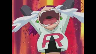 Seviper and Cacnea grab onto Jessie's hair