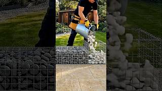DIY Modern Gabion Bench | Step-by-Step Garden Transformation #diy #DIYBench #Gabion