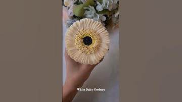 How to pipe a White Daisy Gerbera using tips 104, 81 and 2  #fyp#tutorials#daisy#cupcake#buttercream