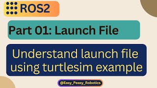 Part 01: ROS/ROS2 - What are launch files?  |  Understand using a simple example
