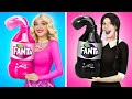 Wandinha addams vs barbie desafio culinrio  desafio rosa vs preto por ratata power