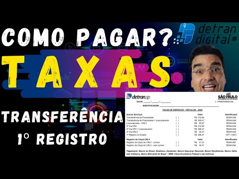 Vídeo: Onde Pagar A Taxa Estadual De Registro