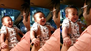 Baby Laughing Hysterically At Dad