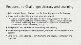 Understanding the Sector's Challenges--School Libraries