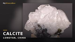 Video preview: Colorless Scalenohedral Calcite with Quartz – Longyan, Fujian, China | Natural Mineral Specimen