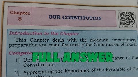 ||class 6 social science|| chapter -8 Our constitution||#class6 #class6socialscience 