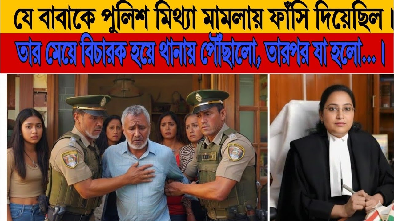 মিথ্যা মামলায় পুলিশ কর্তৃক ফাঁসি দেওয়া বাবার মেয়ে বিচারকের ছদ্মবেশে থানায় পৌঁছালো, তারপর যা হলো