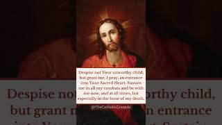 Memorare to the Sacred Heart of Jesus | #shorts #sacredheartprayer #catholicprayer #catholicprayers