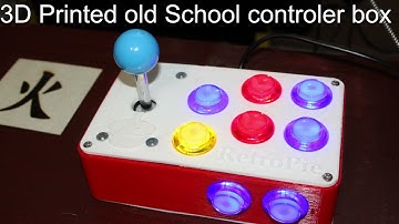 3d printed Rasberry Pi Retropie old School controler box