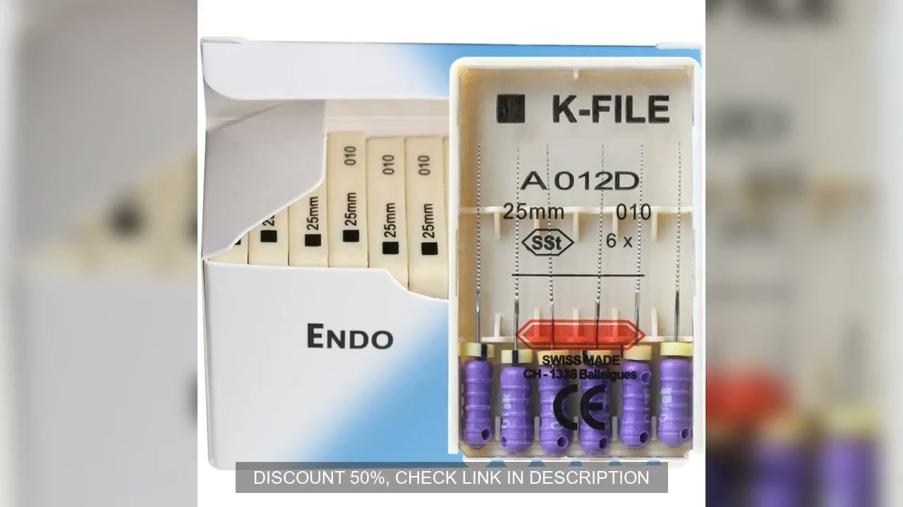 12 Packs /Box Dental K-FILE 21/25/31mm Stainless Steel Endo Root Canal K Files Hand Use Endodontic D