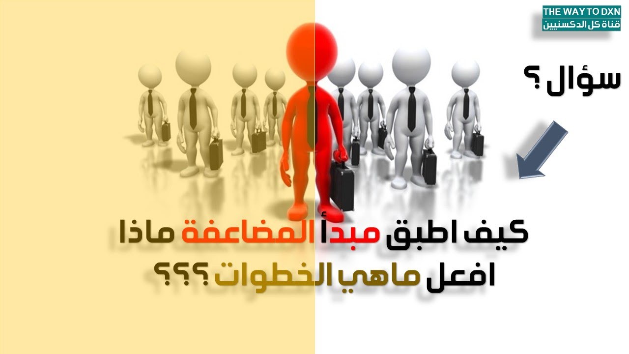 سؤال _ كيف اطبق مبدأ المضاعفة ماذا أفعل ما هي الخطوات ؟