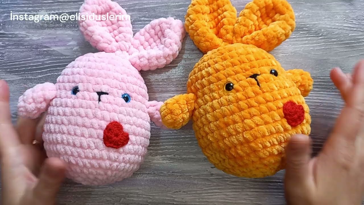 Amigurumi Kadife İpten Tavşan Yapımı Part 1