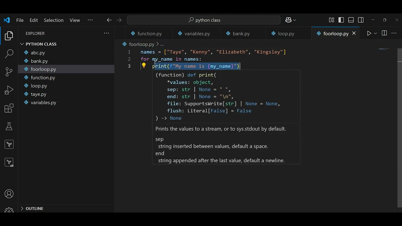 Python for loop intro - YouTube