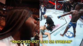 JiDion Reacts To Izzy Knocking Out Alex Pereira Live!