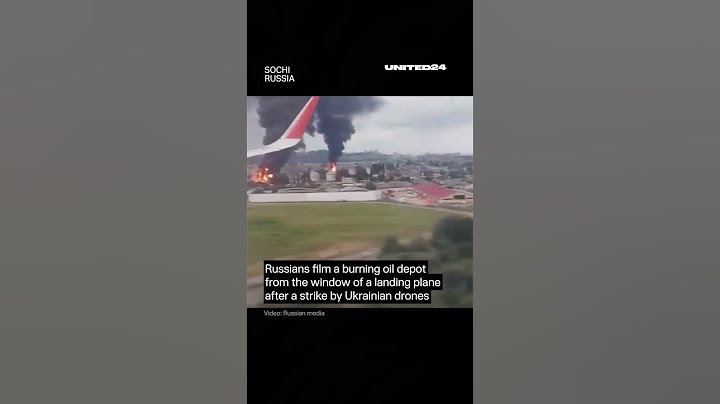 Russians Film a Burning Oil Depot Struck by Ukrainian Drones #warinukraine