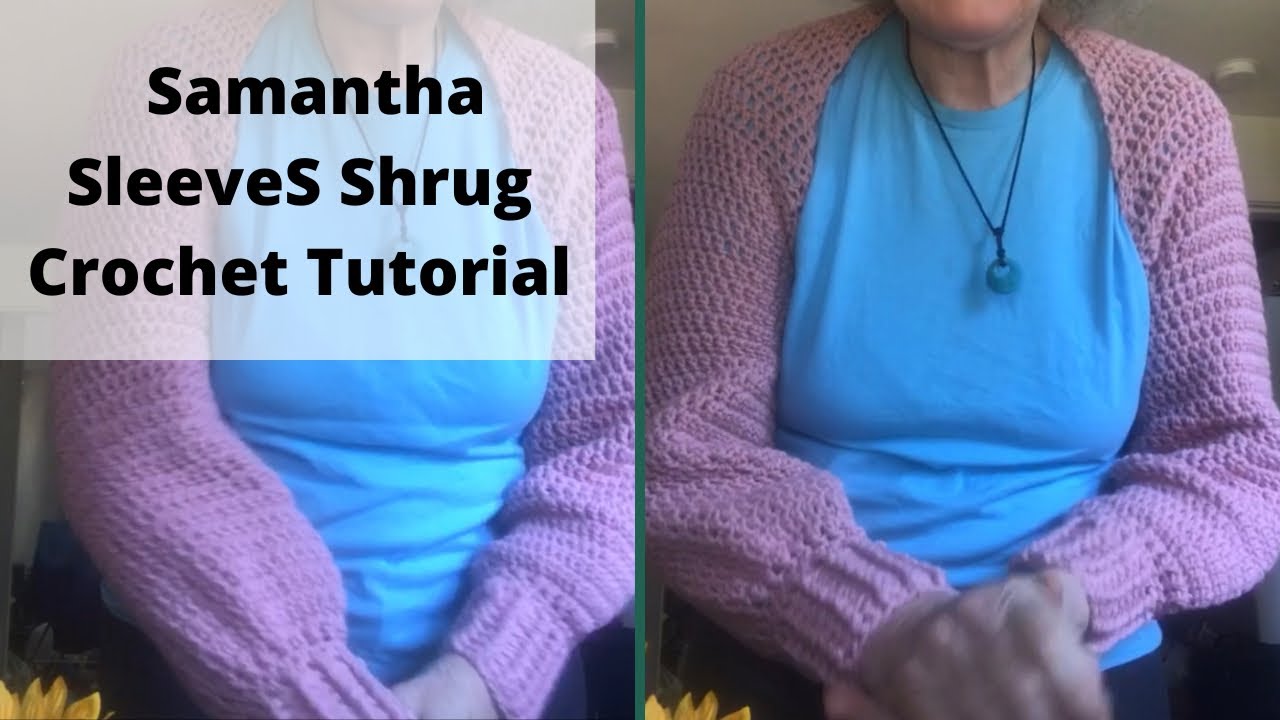 Easy Sleeves shrug crochet tutorial. YouTube