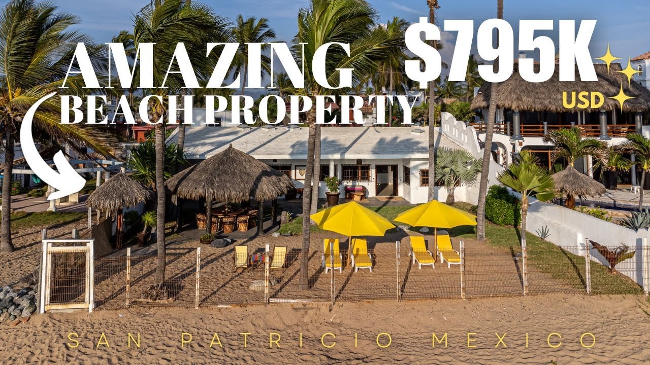 Incredible beachfront property in Jalisco Mexico You'll fall in love CASA SAN PATRICIO | $795,000USD