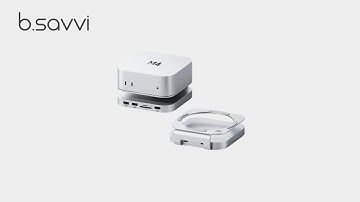 Hagibis USB C Hub with M.2 SSD Enclosure, Docking Station for Mac mini M4