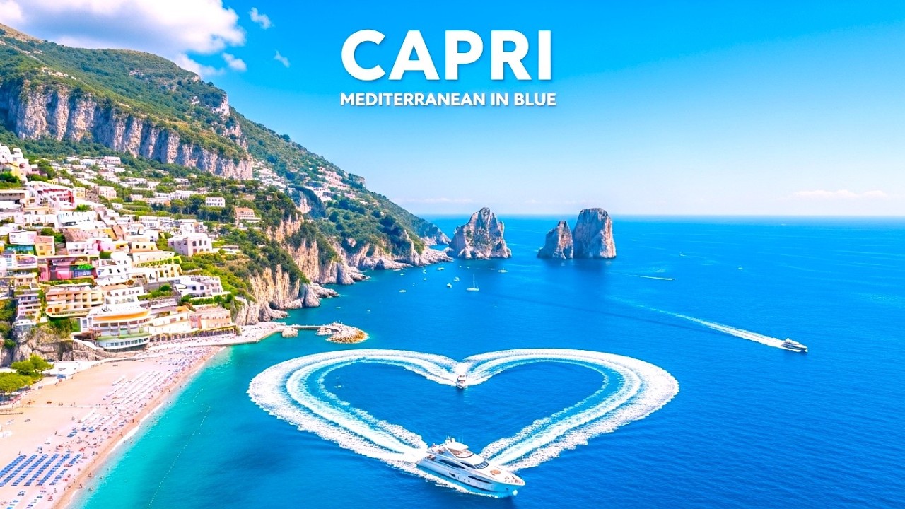 CAPRI - Limestone Cliffs & Turquoise Bays 🌊 Aerial Travel Escape | Deep House Chill Mix