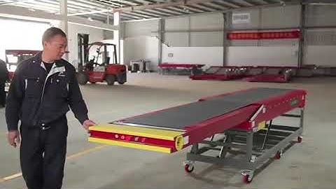 2 Stages Portable Extendable Belt Conveyor for Loading Unloading Small Trucks
