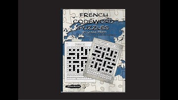 Book: French Codeword Puzzles (in large print).