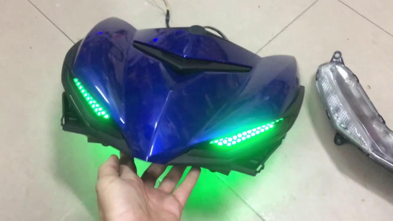 Demi Lưới (Demi Tổ Ong) Exciter150 thêm hiệu ứng LED... - youtube