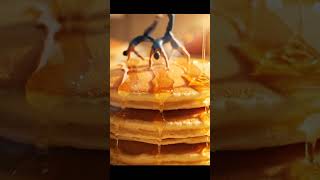 Pancake Gymnastics Routine with Syrup Trails