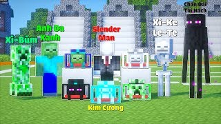 THỬ THÁCH THÀNH CÔNG TẶNG CẶP KIM CƯƠNG CHO LỚP HỌC QUÁI VẬT TRONG MINECRAFT | Thử Thách SlenderMan